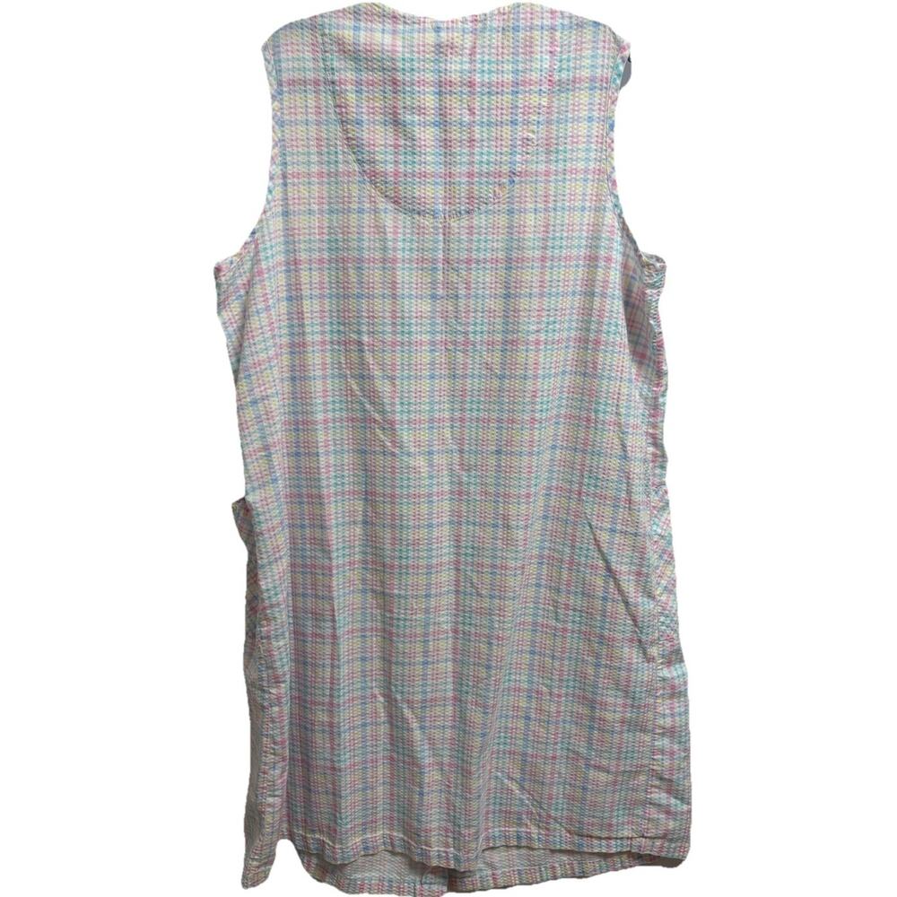 Vintage Secret Treasures Womens 2X Pastel Plaid Tucan Bird Embroidery Night Gown - Picture 2 of 6